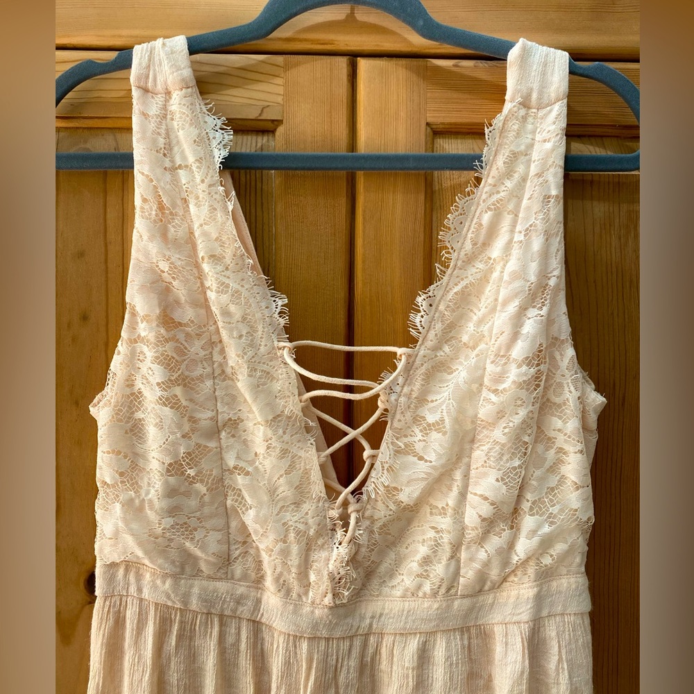 Forever 21 Blush Lace Maxi